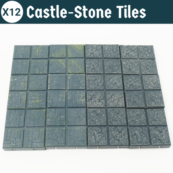 Pack of 12 Tiles | Castle & Stone - Image 2