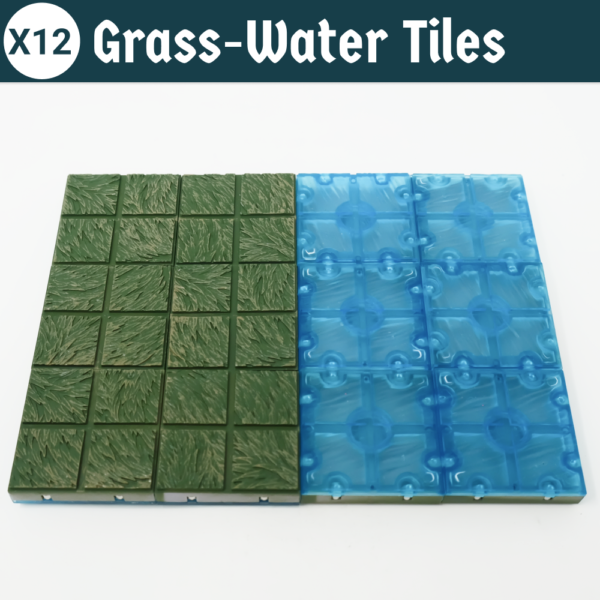 Pack of 12 Tiles | Grass & Water - Image 2