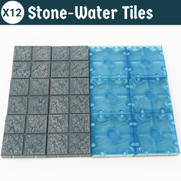 Pack of 12 Tiles | Stone & Water - Image 2